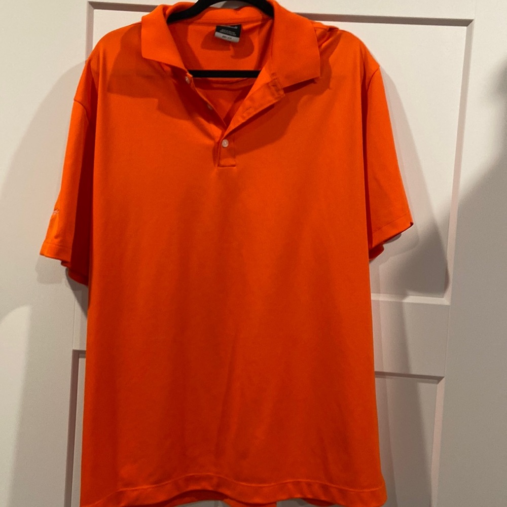 Nike golf orange xl polo *bayer crop science logo